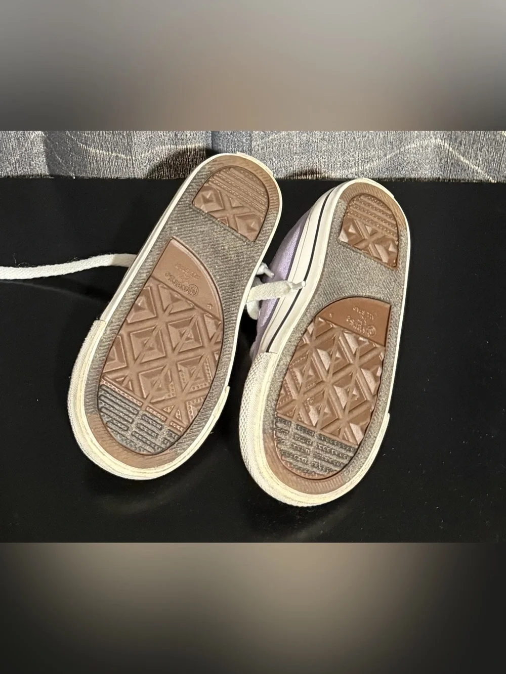 Converse Kids Low Top Sneakers in Lavender with White Accents